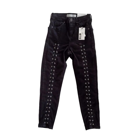 Topshop Front Lace Up Jamie Jeans - Picture 1 of 8
